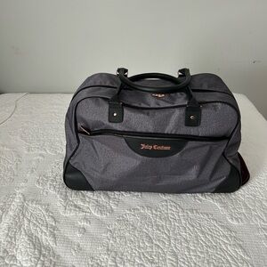 Juicy Couture Gray and Black weekender bag